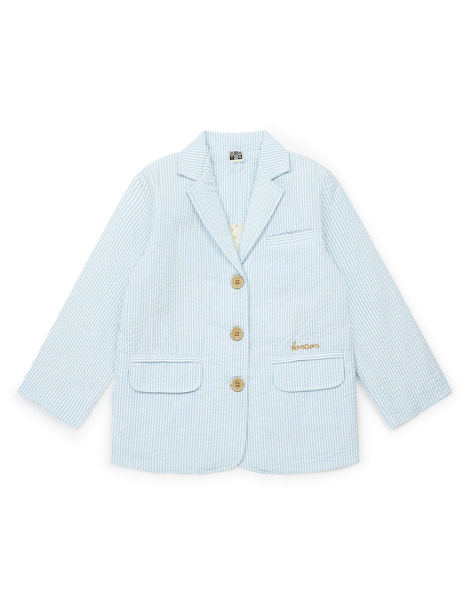 Seercuker Jacket - Blue Stripe