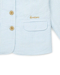 Seercuker Jacket - Blue Stripe