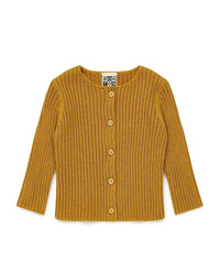 Ribbed cardigan - Honey