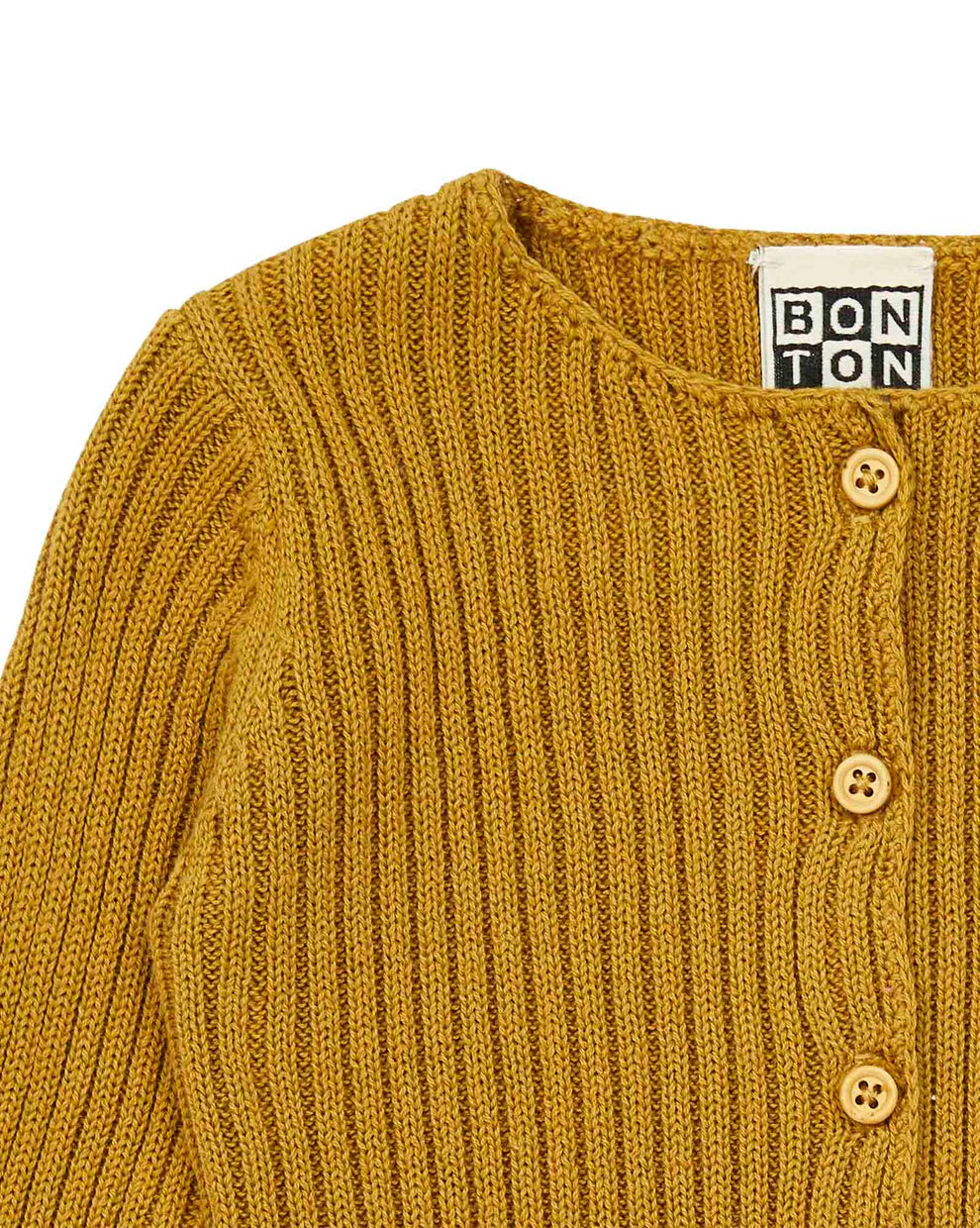 Ribbed cardigan - Honey