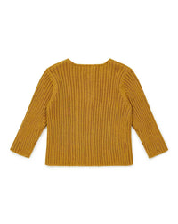 Ribbed cardigan - Honey