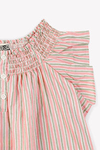 Blouse manches courtes - Rayure Peinte