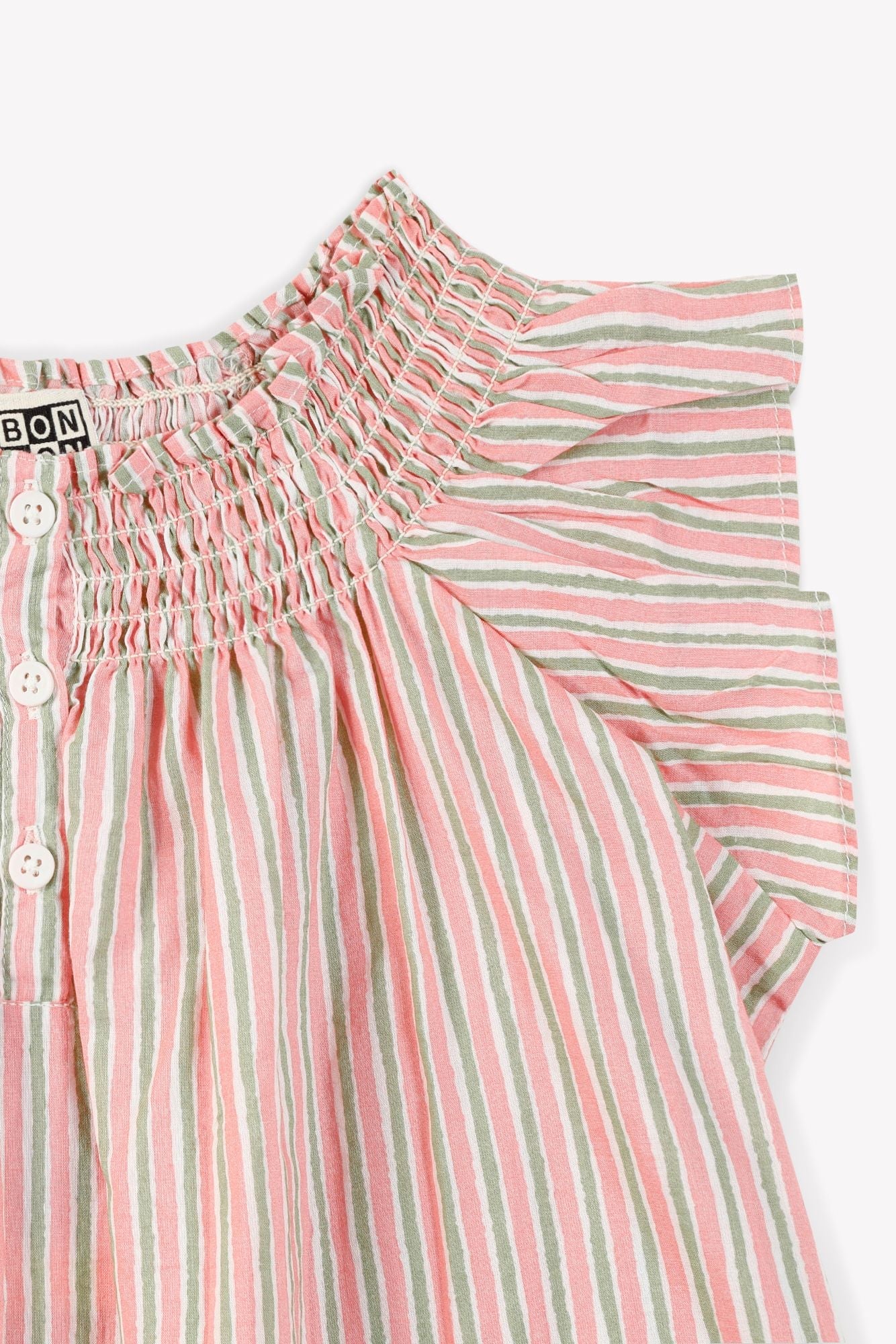 Blouse manches courtes - Rayure Peinte