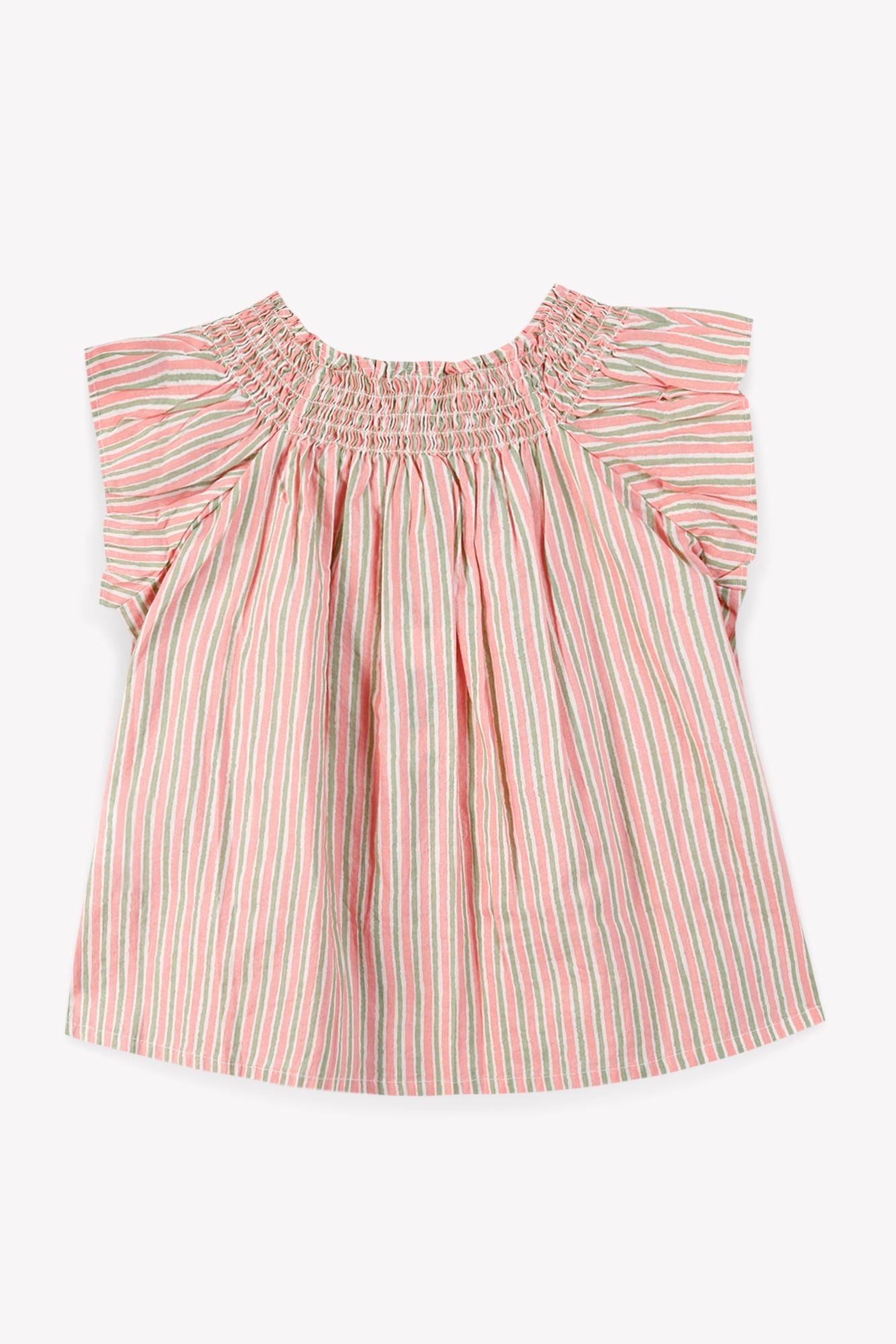 Blouse manches courtes - Rayure Peinte