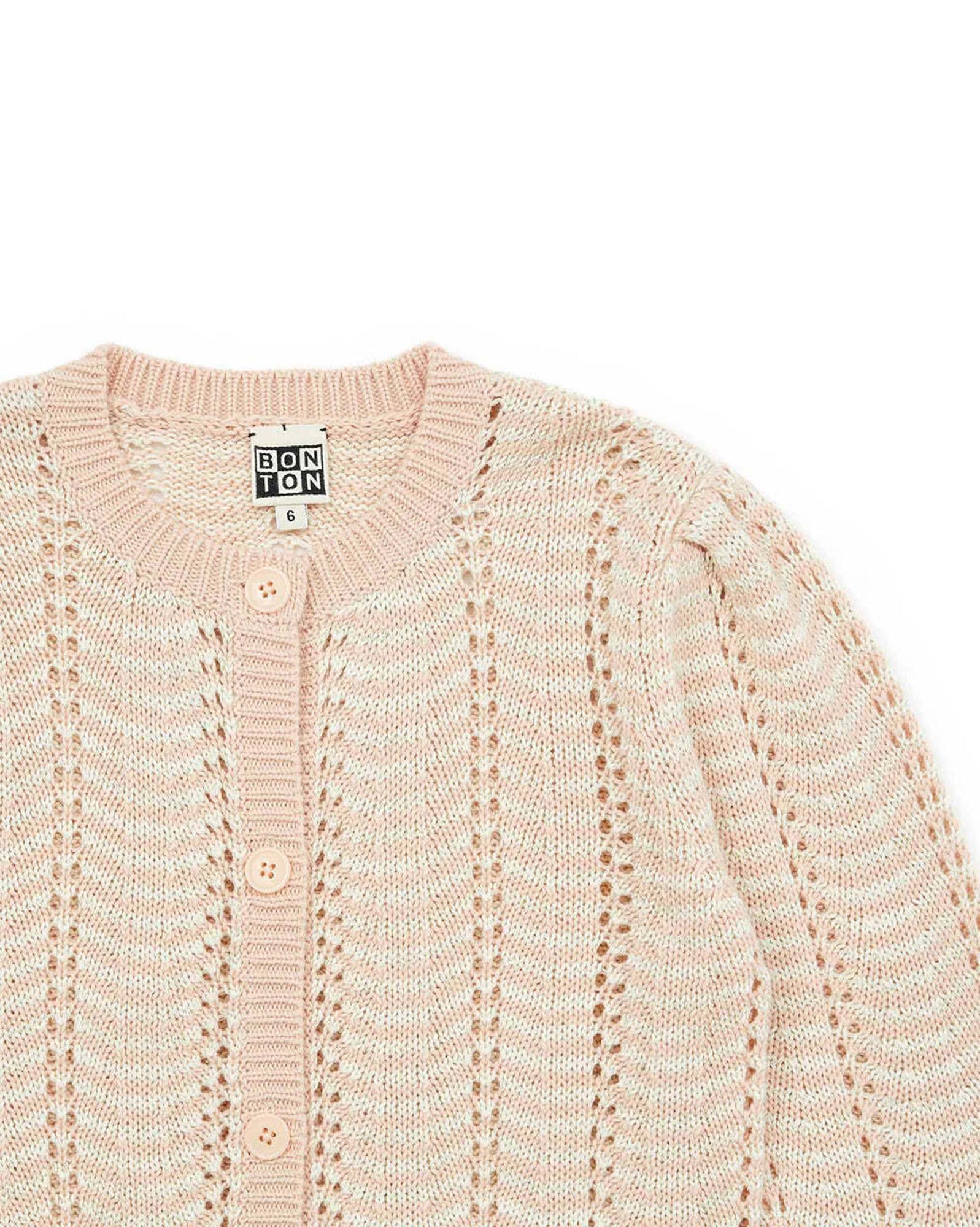 Cardigan Bébé - Rose Coquillage