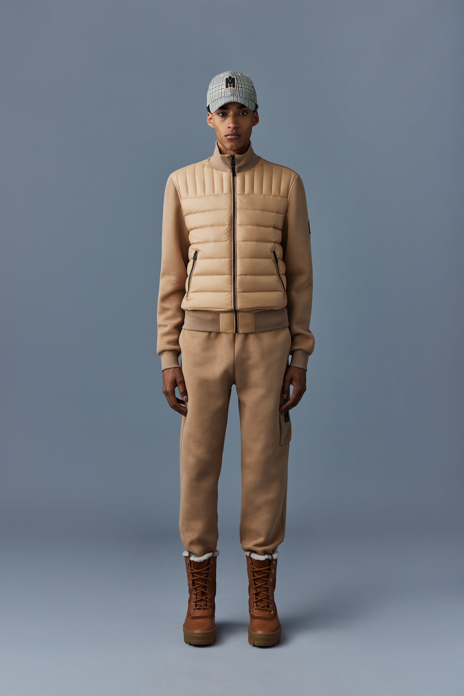 Veste Collin légère bi-matière - Camel