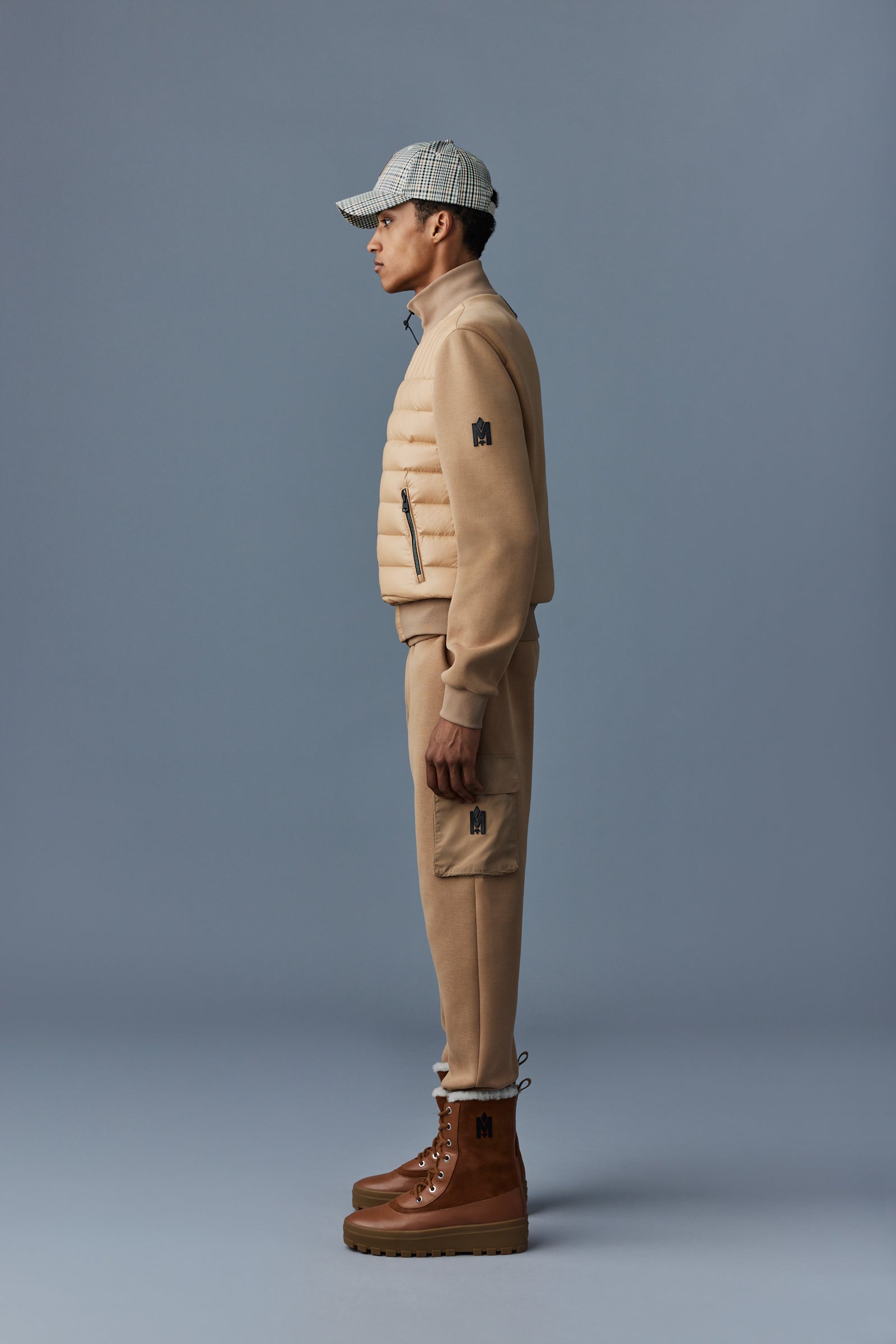 Veste Collin légère bi-matière - Camel