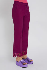 Pantalon Colt à franges - Purple