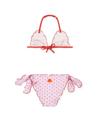 Maillot de bain 2 pièces - Semi Rose Rouge