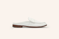 12qty NEW / Mule COMO CERF CUIR FLEX - Blanc