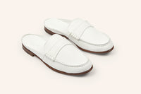 56qty NEW / Mule COMO FE CERF CUIR FLEX - Blanc