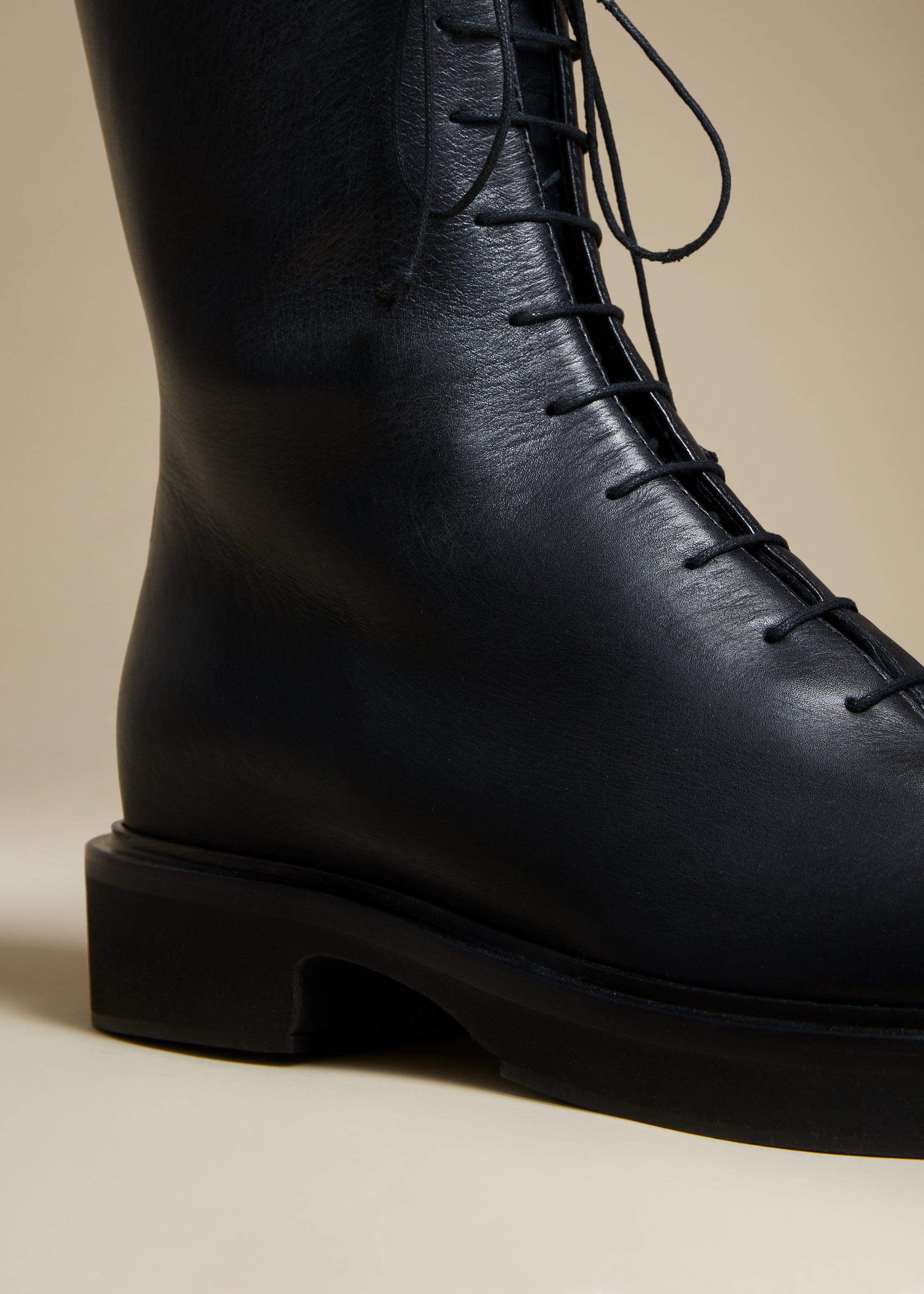 Conley boot in leather - Black