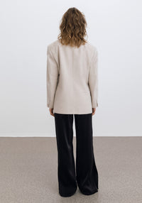Blazer Construct oversize en lin - Limestone