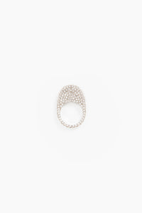 CRYSTAL-EMBELLISHED SWIPE RING