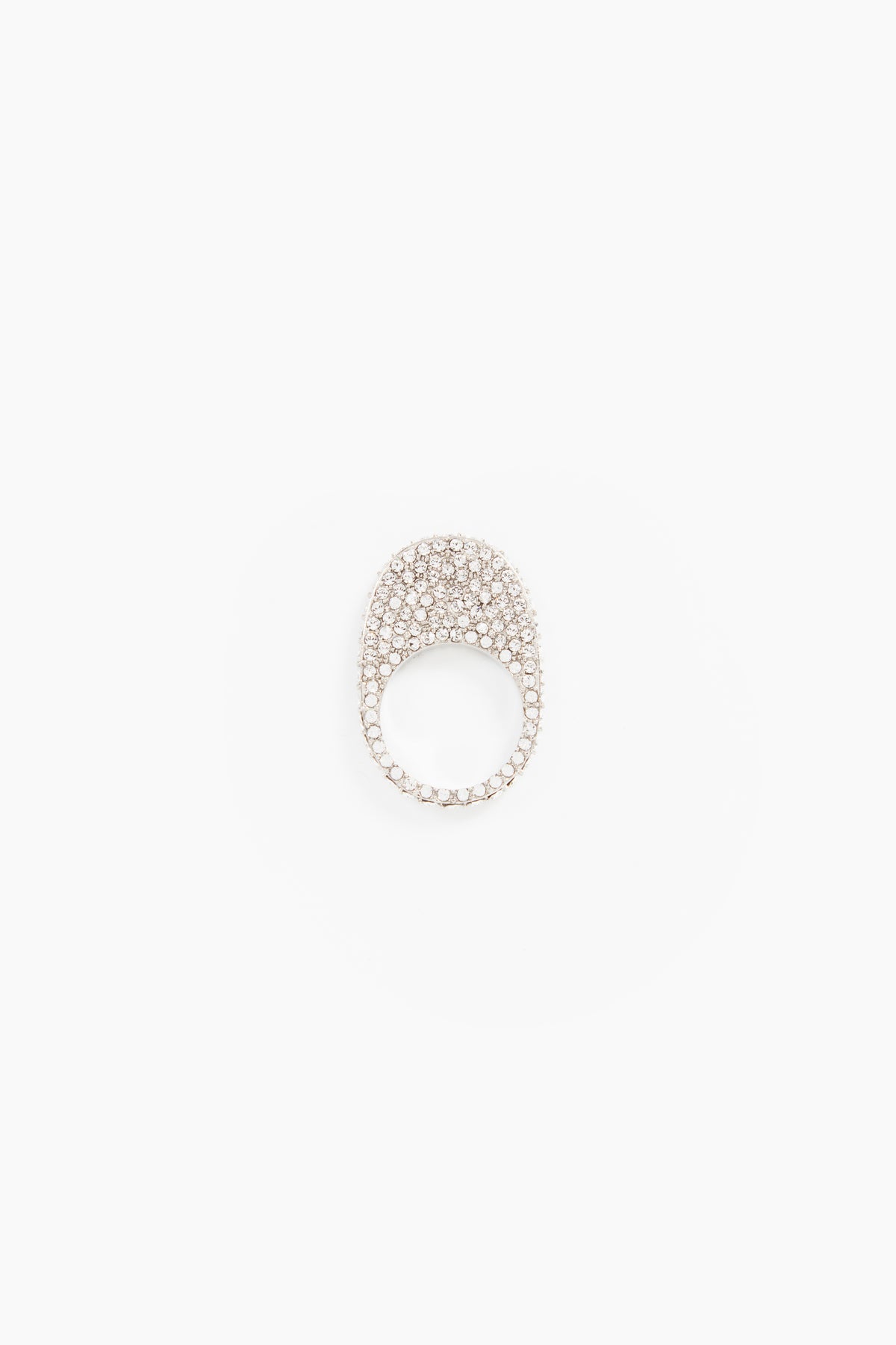 CRYSTAL-EMBELLISHED SWIPE RING