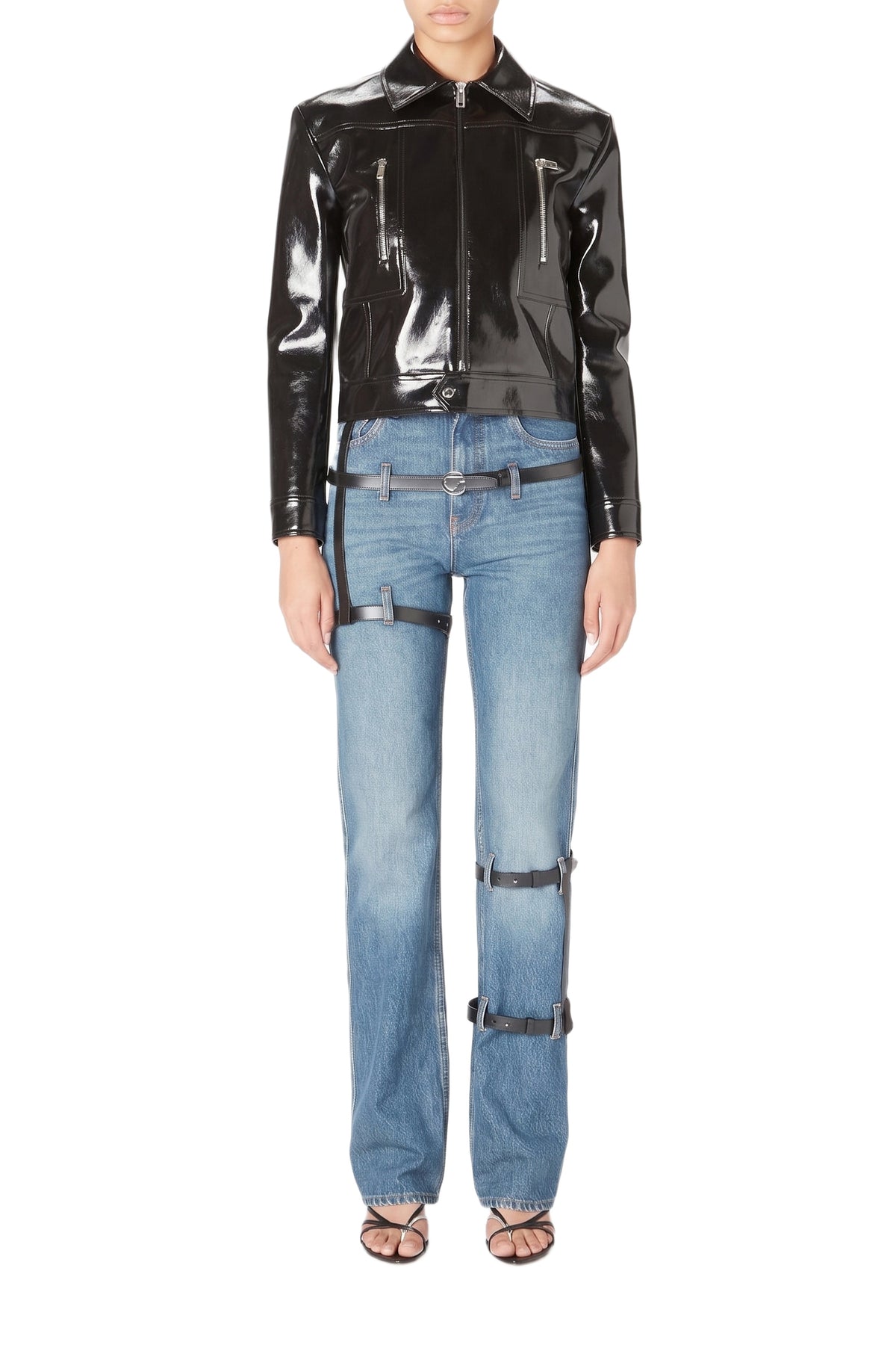Cactus leather jacket - Black