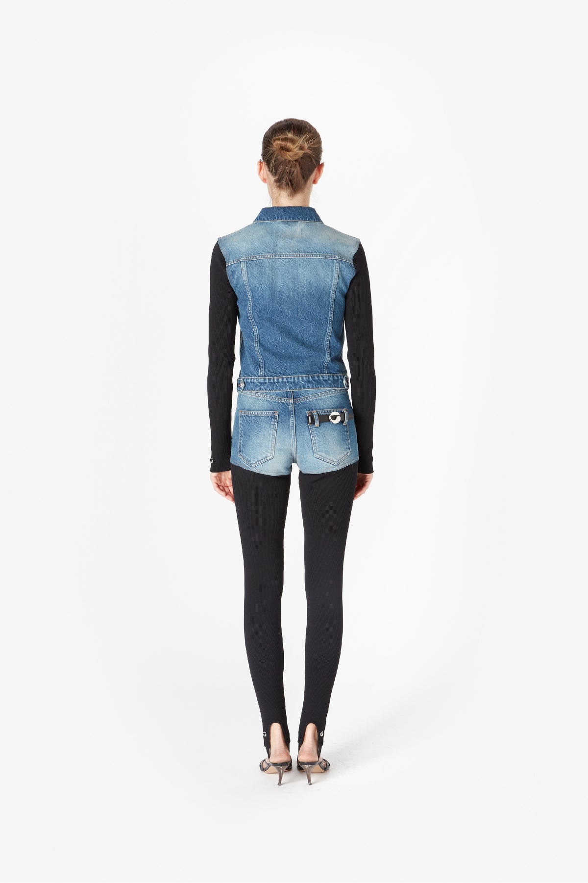 HYBRID RIB DENIM JACKET