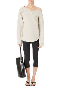 Heart linen shirt - Beige