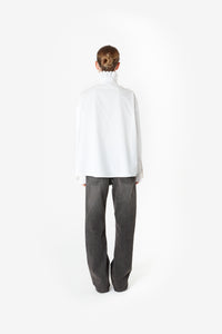 RUFFLED PLEATED SHIRT