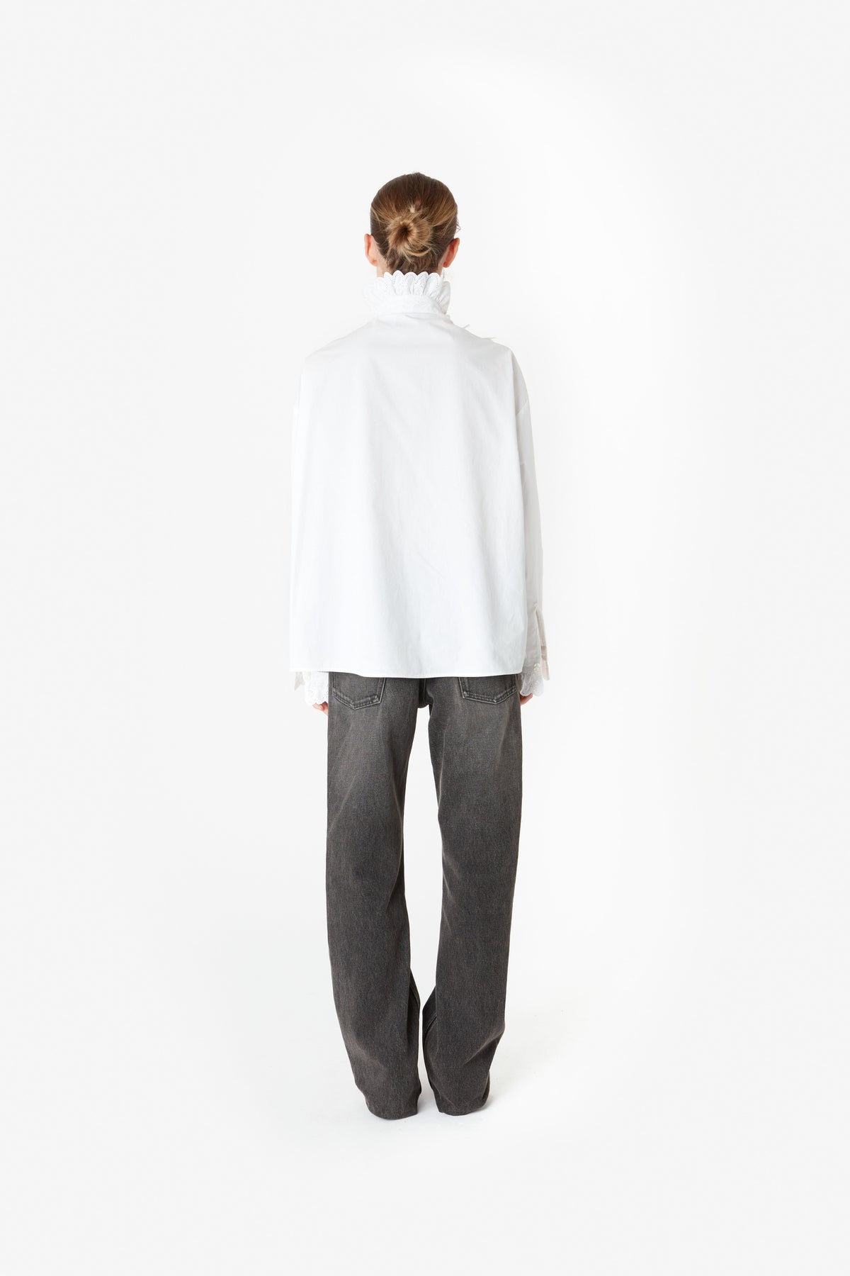 RUFFLED PLEATED SHIRT