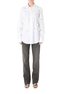 Butterfly organza blouse - White
