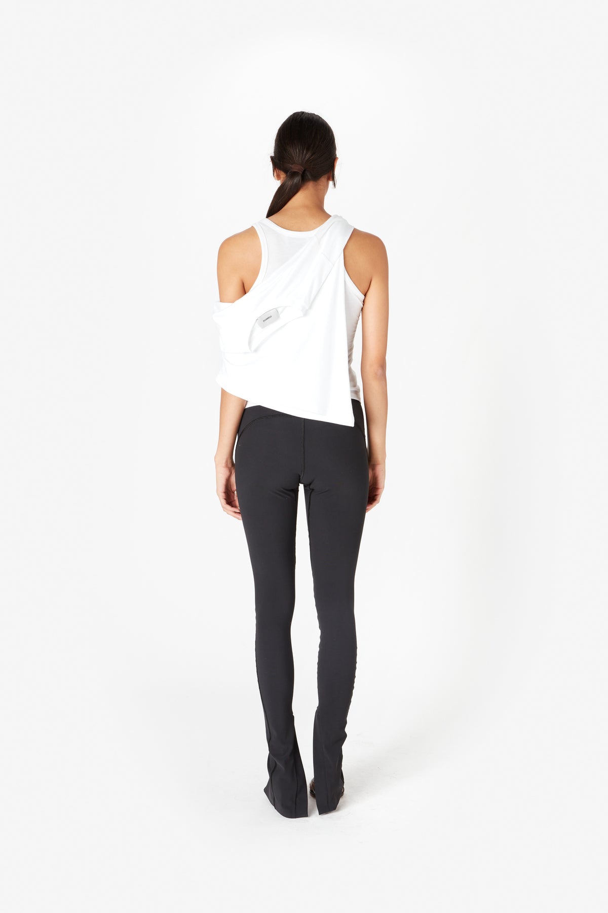 KNOTTED JERSEY TOP