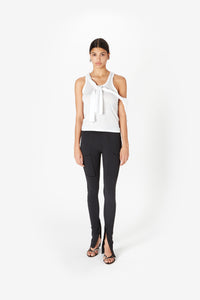 KNOTTED JERSEY TOP