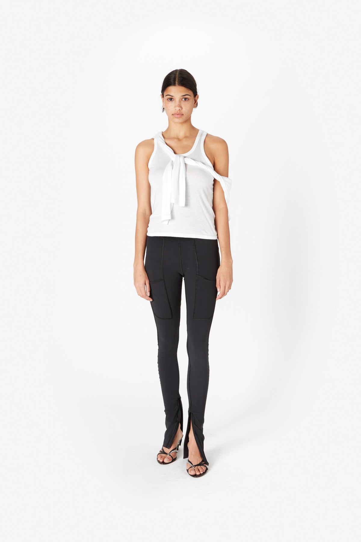 KNOTTED JERSEY TOP