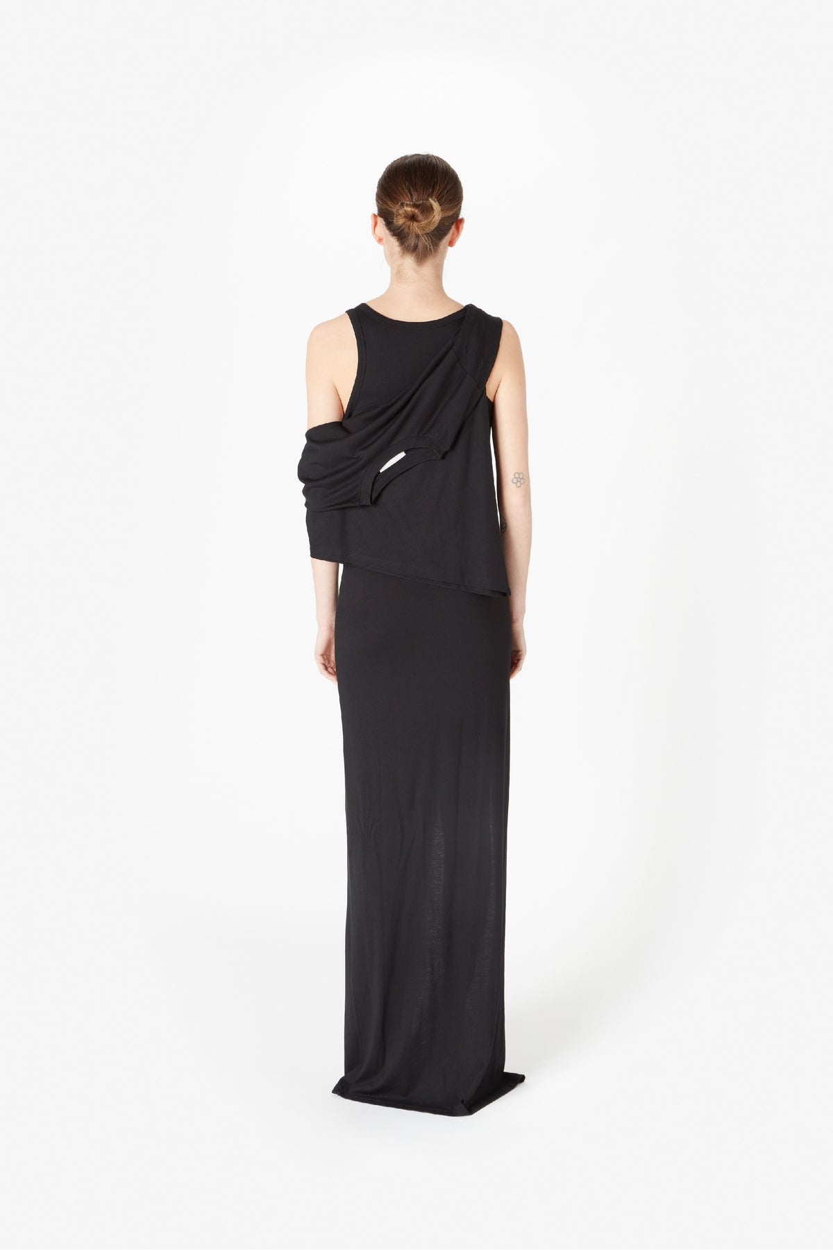 KNOTTED JERSEY MAXI DRESS