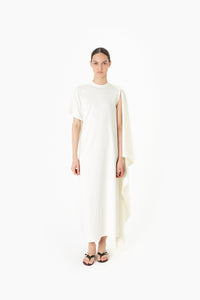 ZERO WASTE DRAPED LONG DRESS