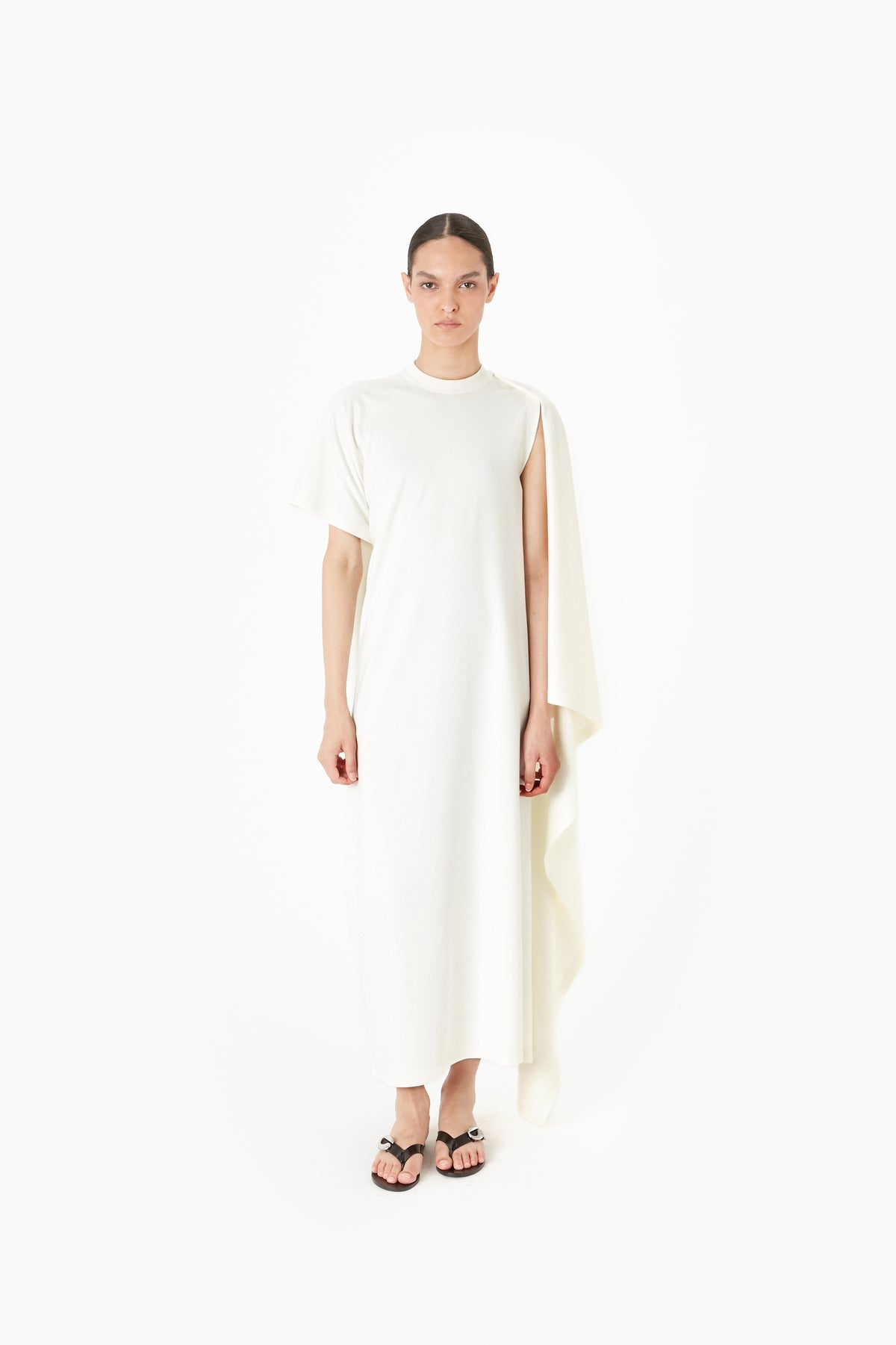 ZERO WASTE DRAPED LONG DRESS