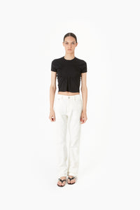 C-LOGO GATHERED TOP