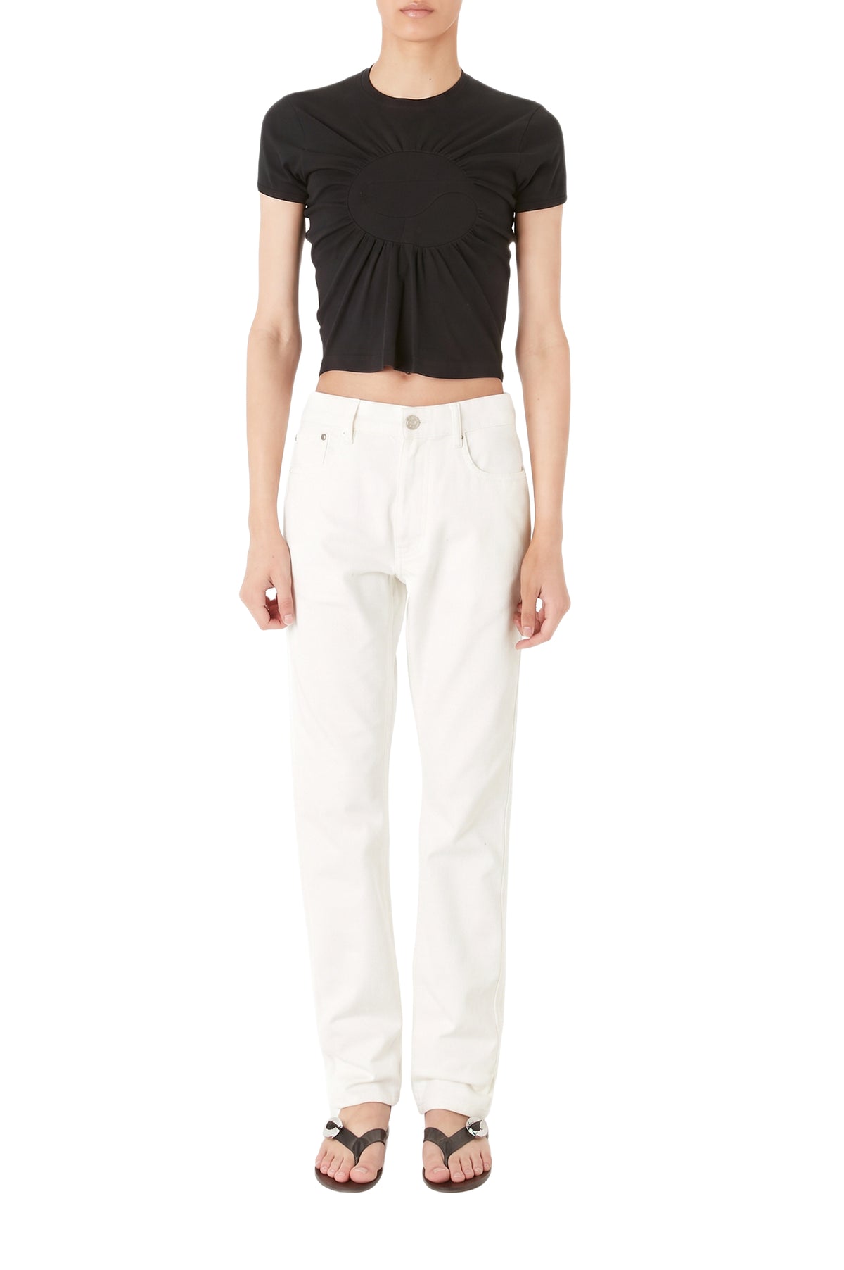 C-Logo gathered top - Black