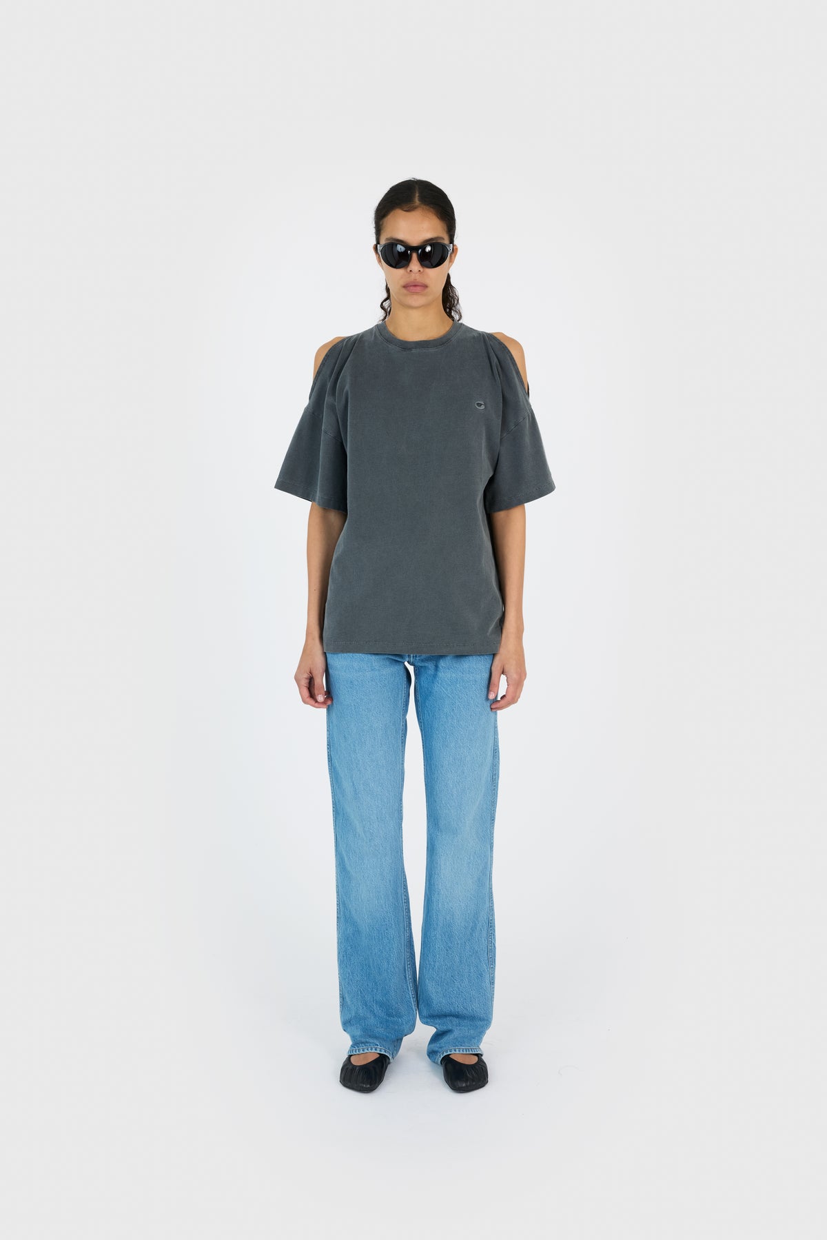 OPEN SHOULDER T-SHIRT