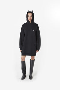 HORN HOODED DRESS