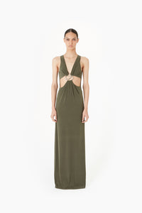 METAL C-LOGO CUT OUT DRESS