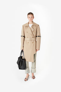 HYBRID CUT-OUT TRENCH COAT