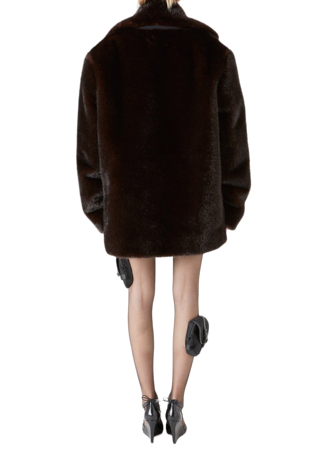 Manteau en fausse fourrure - Brown