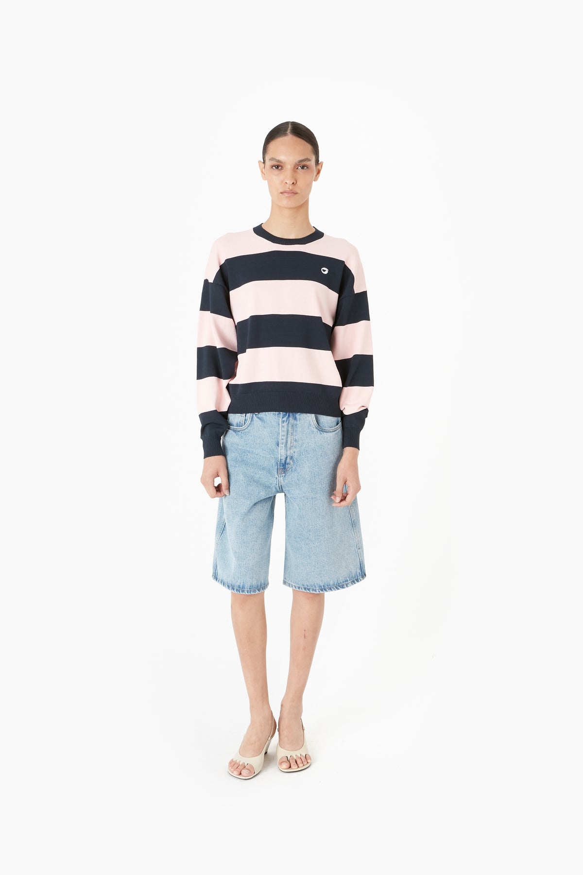 STRIPED CREWNECK SWEATER