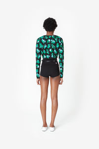 JACQUARD KNITTED CARDIGAN