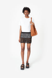 BEADED KNITTED  SKIRT