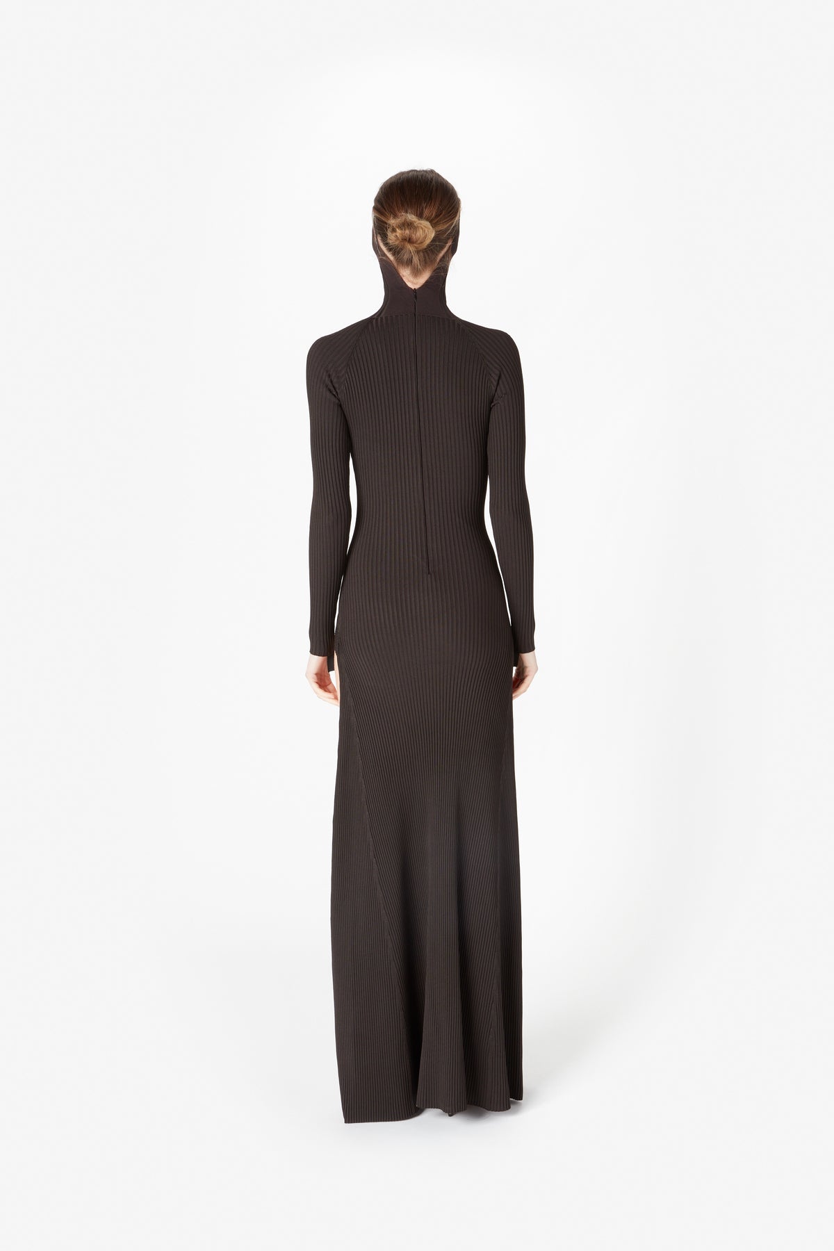 LEG CUT-OUT RIB GOWN