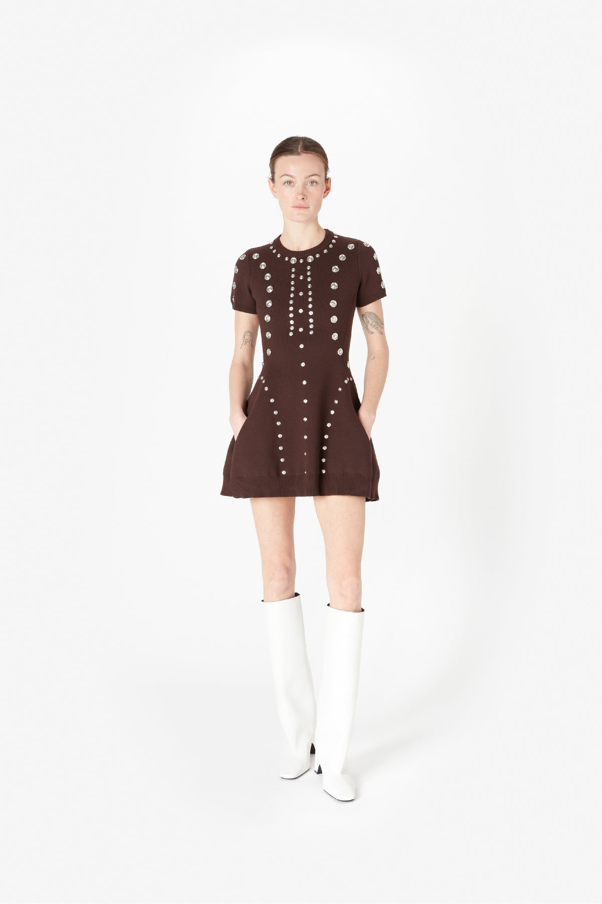 SNAP BABYDOLL DRESS