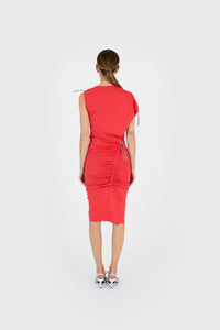 Robe ajustable en maille - Red