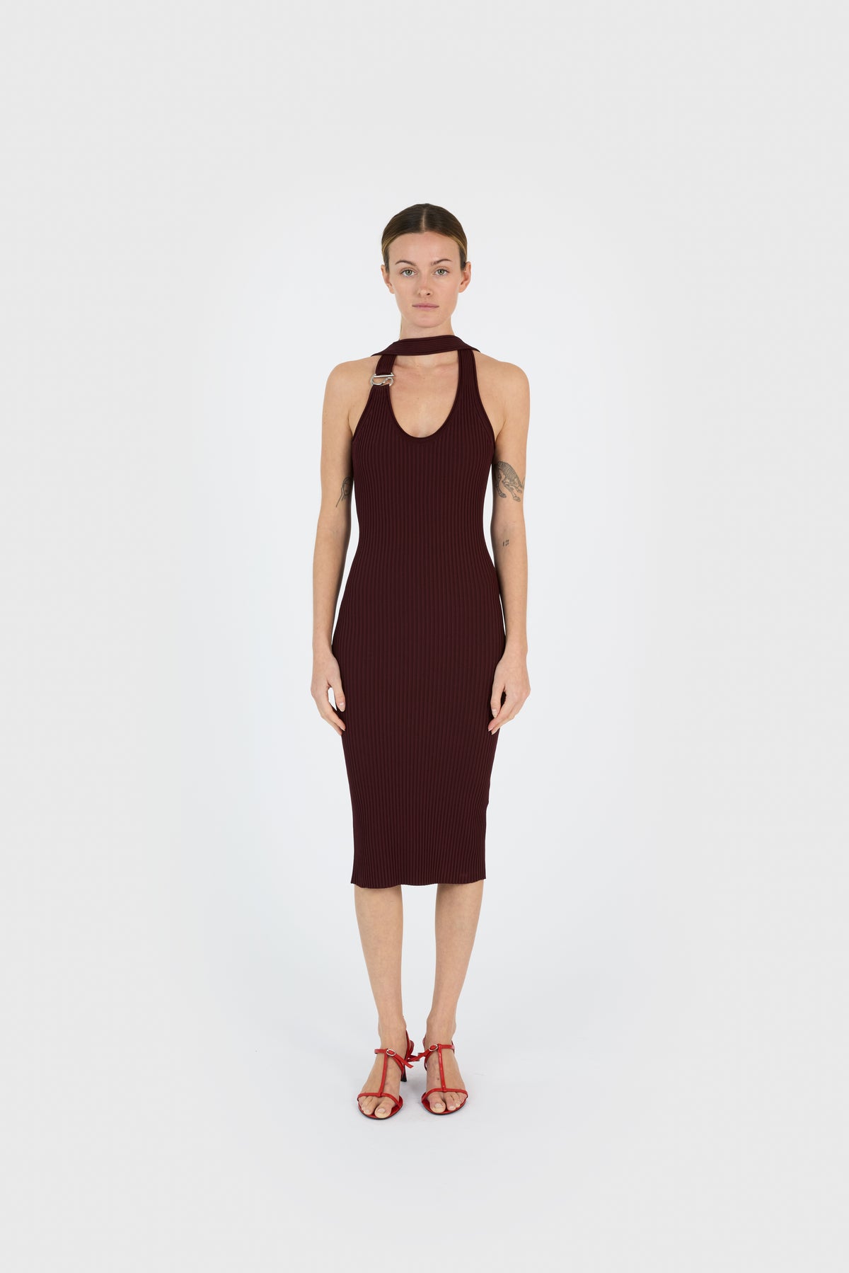 C-LOGO KNIT DRESS