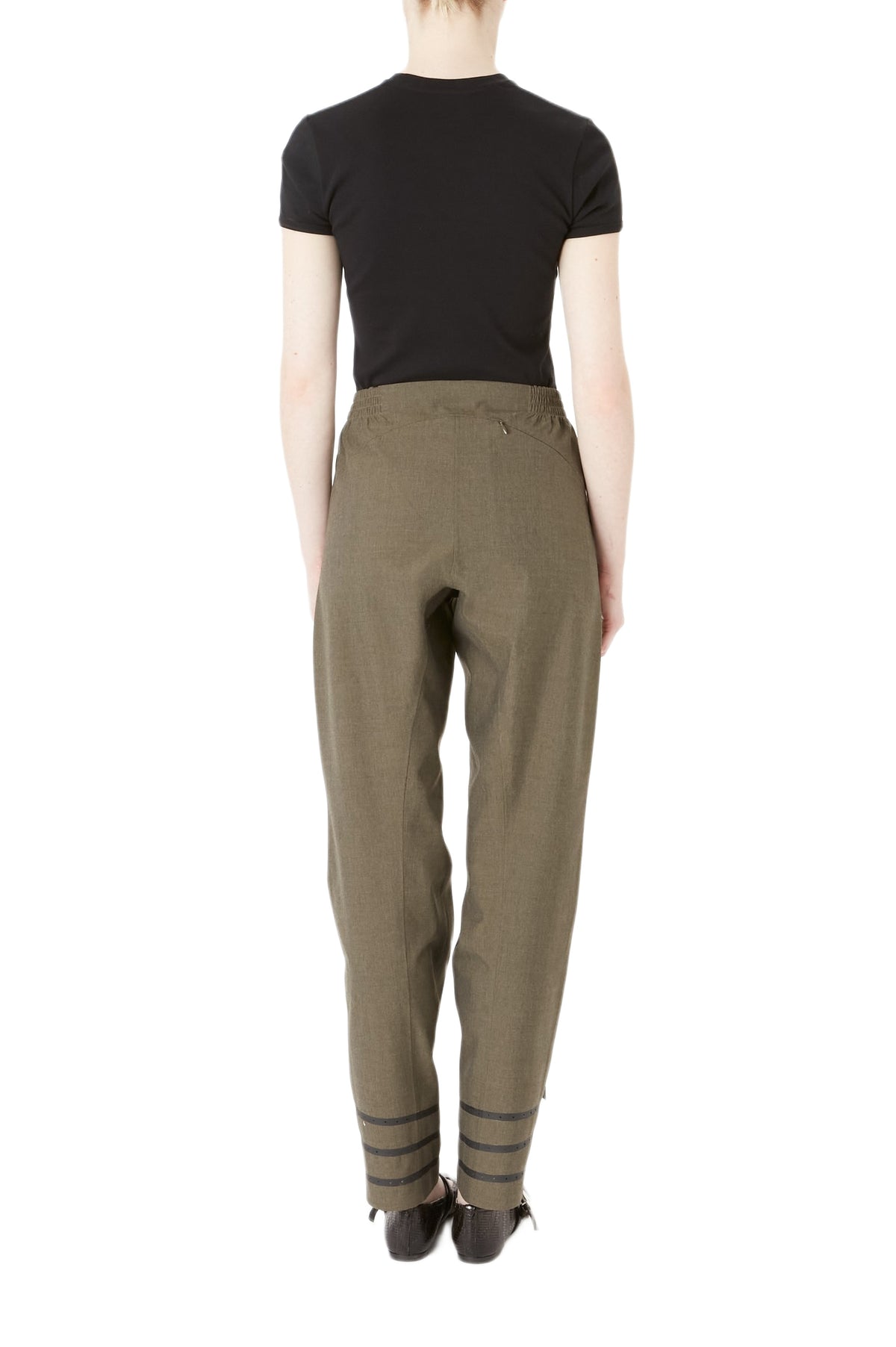 Technical wool trouser - Green