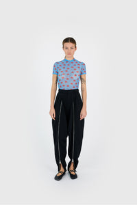 DOUBLE ZIPPED SAROUEL PANTS