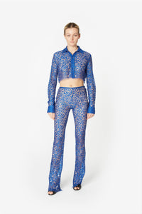 LACE FLARED TROUSERS