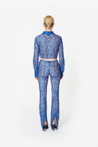 LACE FLARED TROUSERS