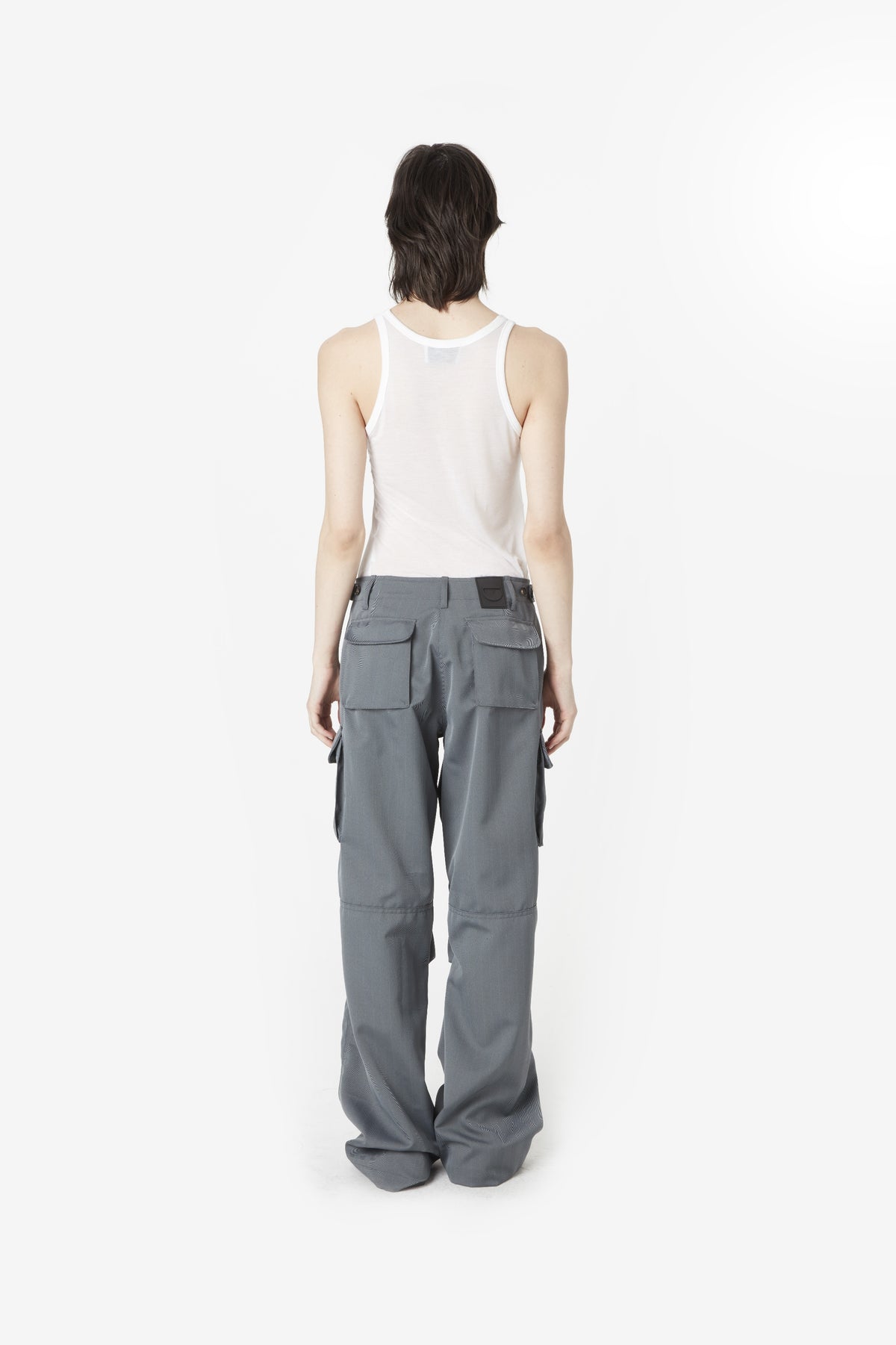 TAILORED WIDE LEG CARGO PANTS
